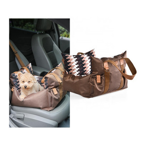 Travel Carrier 600D Oxford Outer Waterproof Antifouling Inner Pet Dog Seat Booster Car Bed