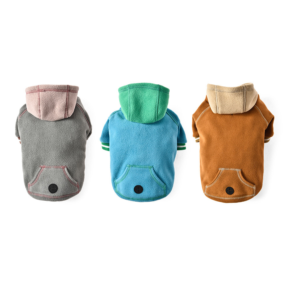 New Street Style Design Fashion Pet Clothes Polar Fleece Dog Hoodies With Pocket