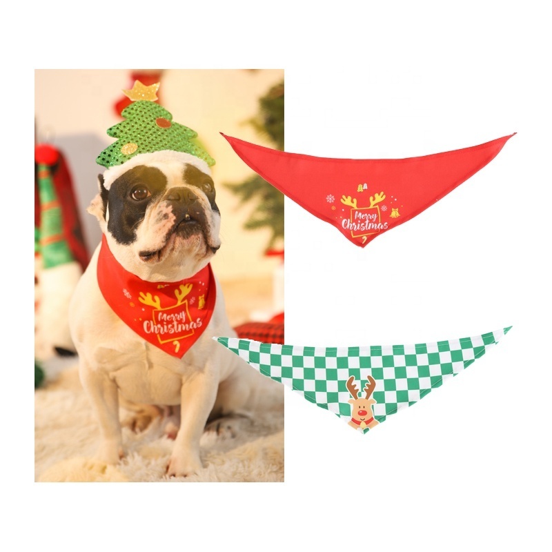 Christmas Festival Clothing Accessories Christmas Cat Dog Pet Bandana