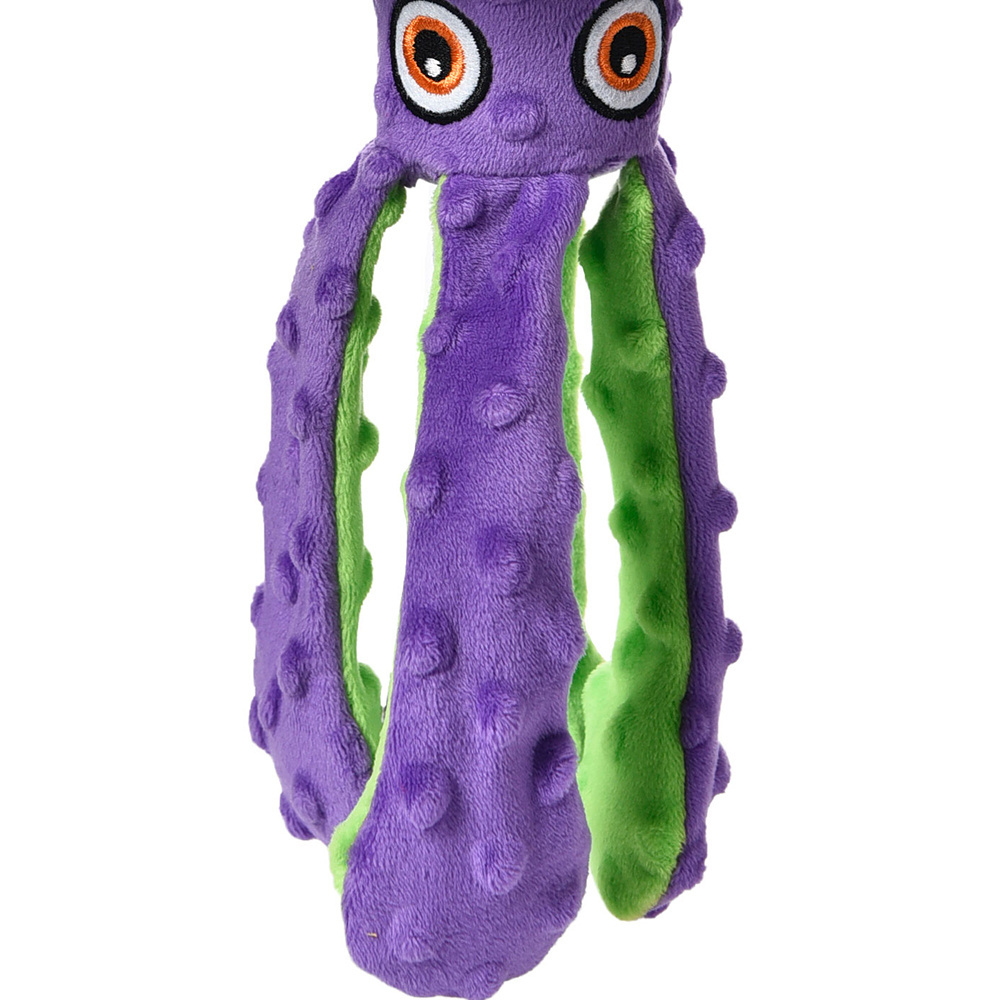 Petstar Customize Pet Toys Multi Colors Octopus Shape Squeaker Dog Plush Toys