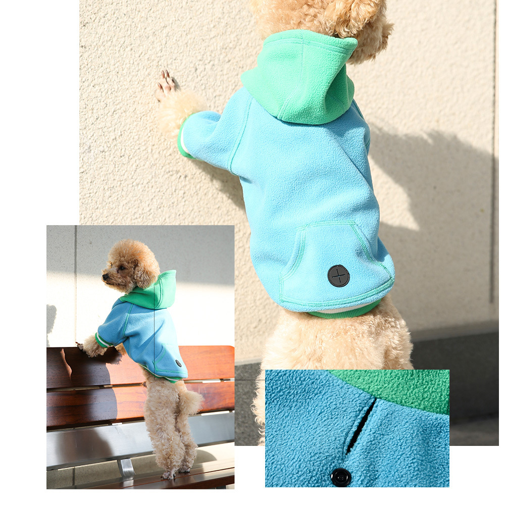 New Street Style Design Fashion Pet Clothes Polar Fleece Dog Hoodies With Pocket