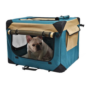 Outdoor Travel Luxury Storage Durable Waterproof Foldable Pet Cat Dog Carrier Crate