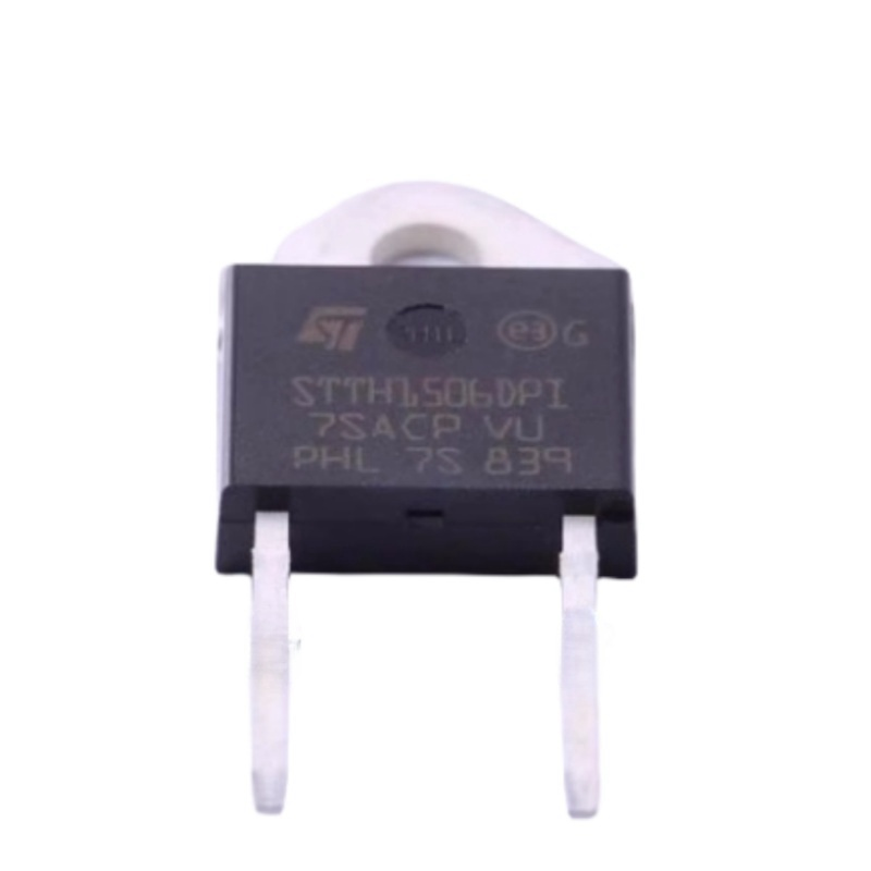 New and Original STTH1506DPI Rectifier Diode Switching 600V 15A 35ns 2-Pin(2+Tab) DOP3I Tube