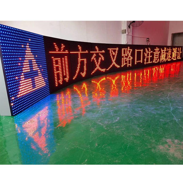 Hongwei high Brightness DIP 3 in 1 outdoor p10 led display highway led billboard