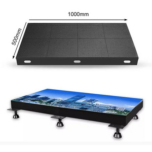 Nightclub Stage Indoor Outdoor Interactive Dance Floor Advertising Rental Video Wall P2.9 P3.91 P4.81 P6.25 Led Floor Screen