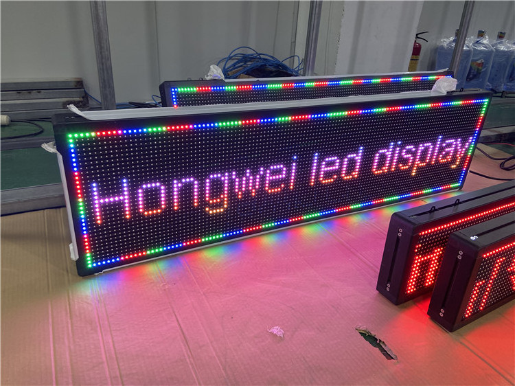 Outdoor RGB Running Moving Scrolling Message Led Display Screen Programmable Led Sign