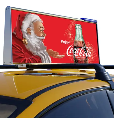 High brightness 3G 4G mobile advertising P5 car roof signs screen price taxi top led display