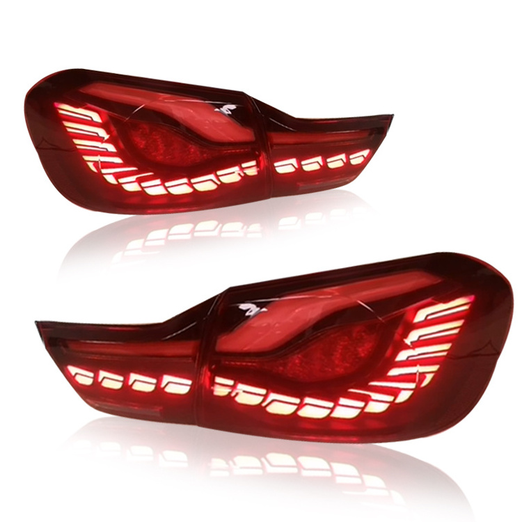 FARWIDE Modified Smoke Red Tail Lamp Led Lights For Bmw 4 Series M4 F82 F83 F32 F33 F36 2013 - 2021