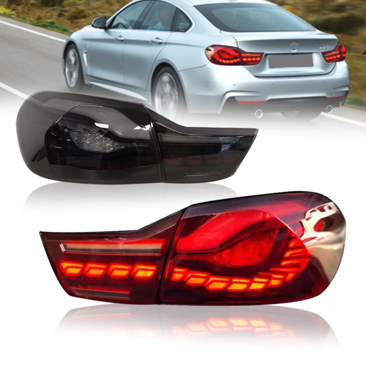 FARWIDE Modified Smoke Red Tail Lamp Led Lights For Bmw 4 Series M4 F82 F83 F32 F33 F36 2013 - 2021