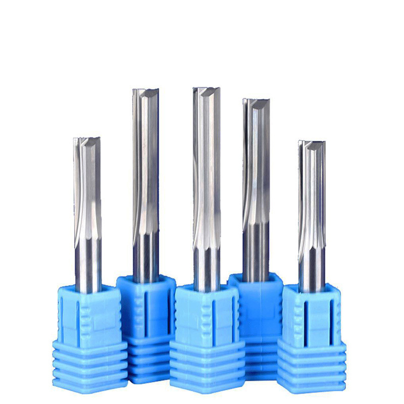 1pcs 6mm 8mm Two Flutes Straight Router Bits for Wood CNC Straight Engraving Cutters Carbide Endmills Tools Milling Cutter