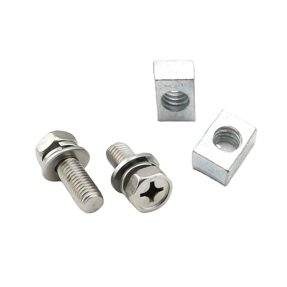 Stainless Steel Motorcycle Battery Terminal  Bolts M5X10mm M5X12mm M6X12mm M6 x16mm Bolt Square Nut Kit Scooters