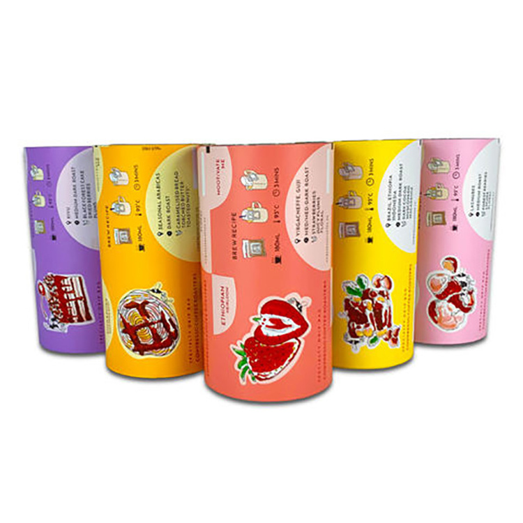 Printed Aluminum Foil Stretch Film Laminated Roll Stock Film Packaging for Hot Seal