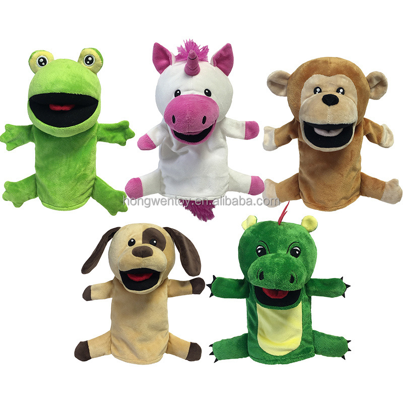 Hot Sale Plush Hand Puppet Lovely Animal Hand Puppets For kids Custom Frog Hand Puppet BestSuppliers