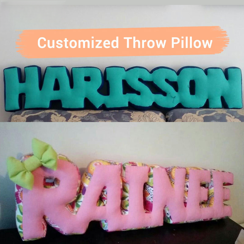 OEM ODM Fill Customized Logo Personalized Design Soft Plush Material Letter Pillow for Decoration