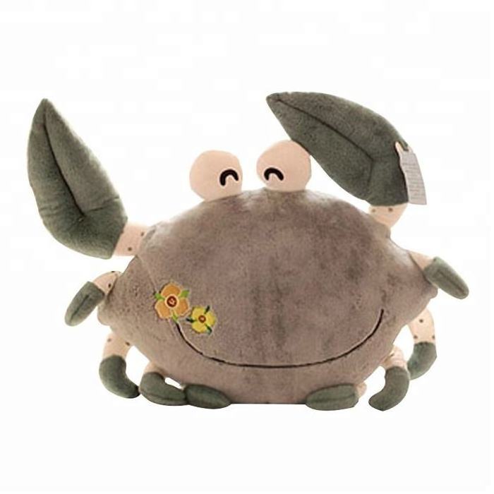 Super Soft Pink Crab Stuffed Animal Toy Back Cushion Plush Animal Pillow Kids Gift Plush Crab Doll