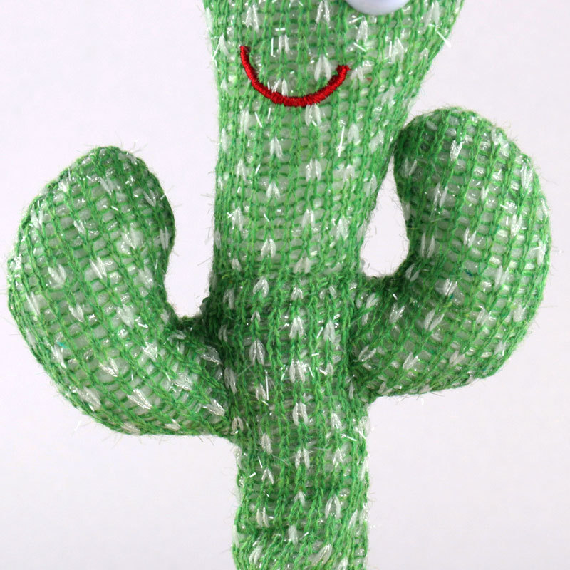 Hot Sale Cute Stuffed Flower Pot Twisting Cactus Dancer Doll Talking Singing Dancing Cactus Skin Plush Toy