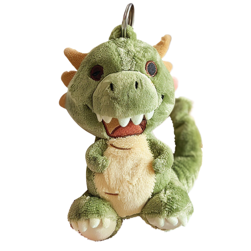 Custom Pendant Keyring Bag Accessories Plush Dinosaur Design Delightful Stuffed Animal Customized Plush Keychain