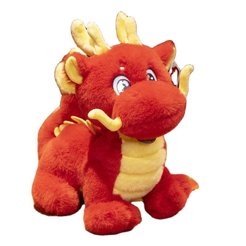 2024 Hot sale chinese New Year of Dragon Plush Soft Stuffed Animal Dragon Plush Toy for New Year Festival gift for claw machine