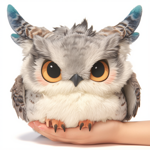 Realistic simulation animal owl plush stuffed toy wild animals figure zoo animals