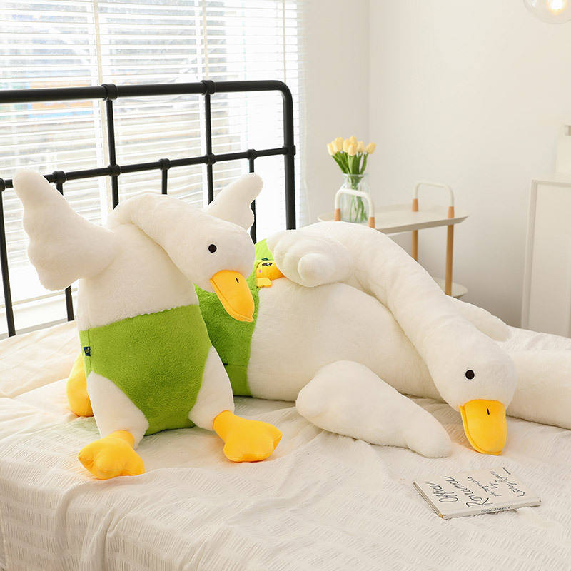 Cute Cotton Goose White Swan Duck Stuffed Animal Toys Baby Accompanying Dolls Plush Comfort Soft Pillow Home Decor