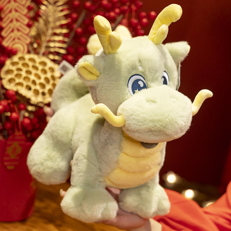 2024 Hot sale chinese New Year of Dragon Plush Soft Stuffed Animal Dragon Plush Toy for New Year Festival gift for claw machine