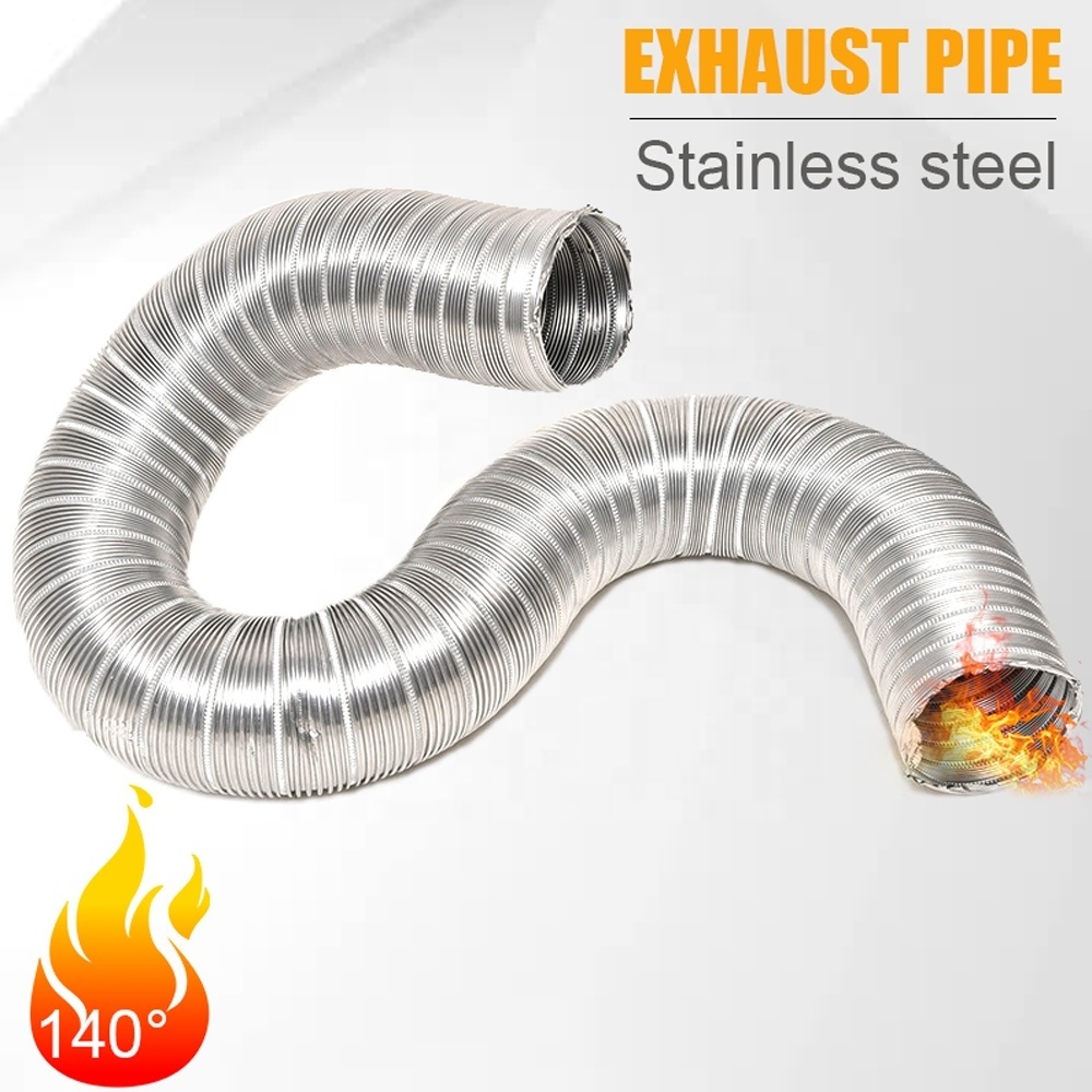 Aluminum Stainless Steel Flexible Exhaust Air Tube Ventilation duct