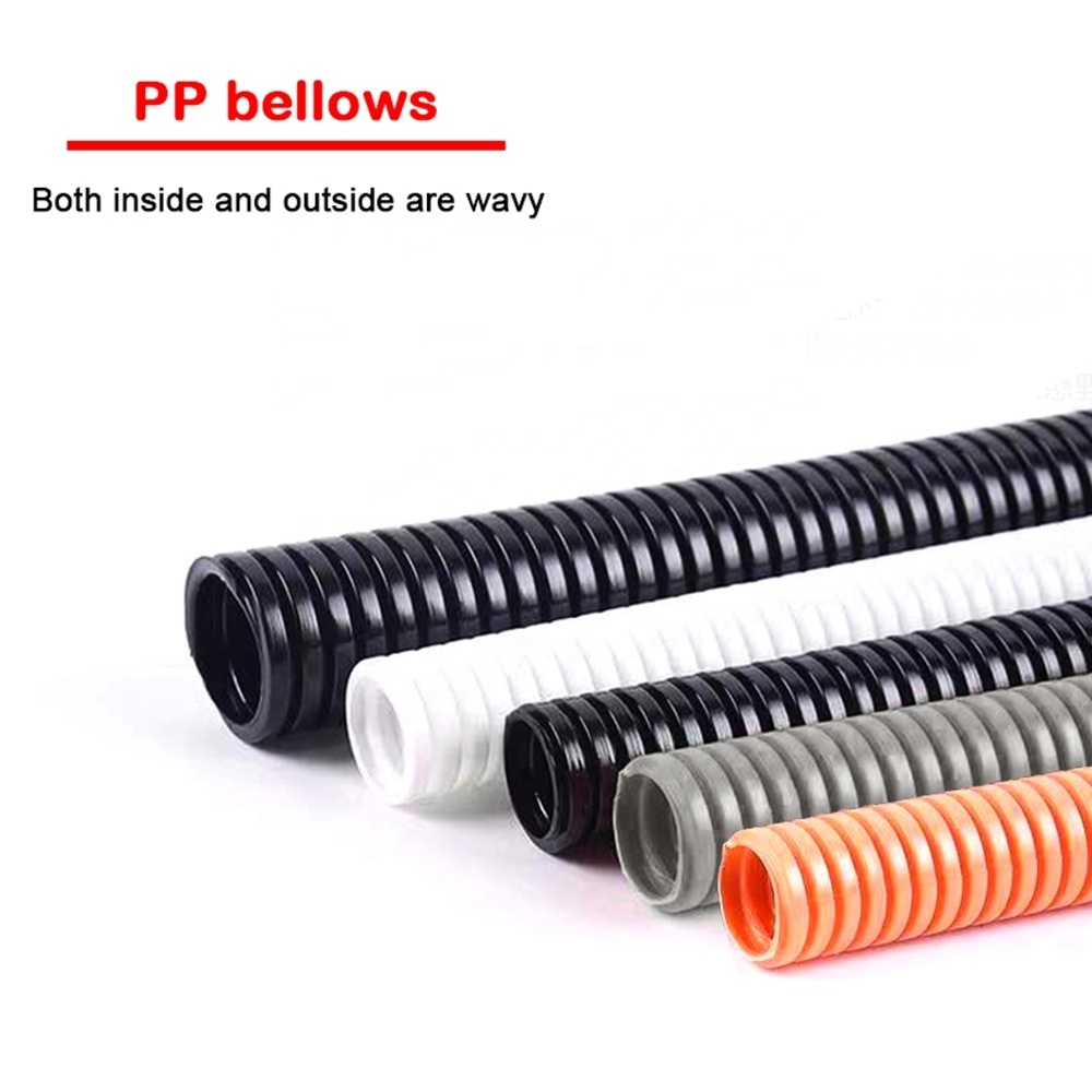 PVC Plastic Corrugated Tubing Hose Ripple Plastic Flexible Pipe Transparent Tube, Customized