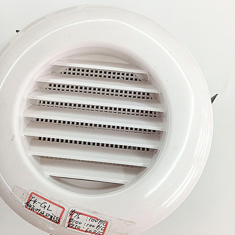 High Quality ABS Plastic Exhaust Vent Tuyere Round Louver Type Air Outlet Ceiling Wall Duct Grille