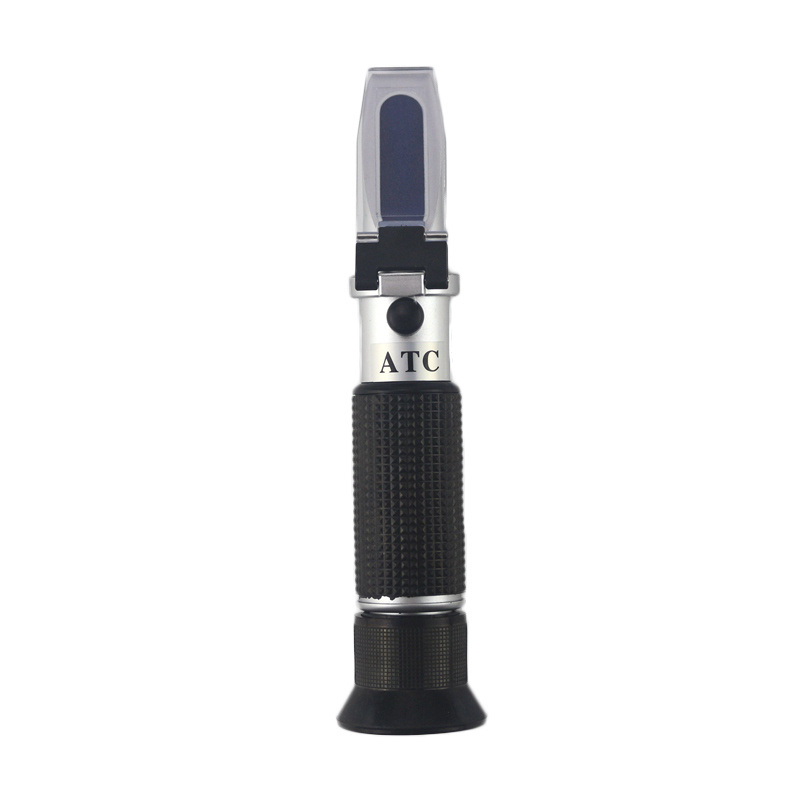 Refractometer Sugar Meter 0-90% Brix HXT-90ATC Handheld Brewing Auto Refractometer Fruit Sauce Meter Sugar Refractomer