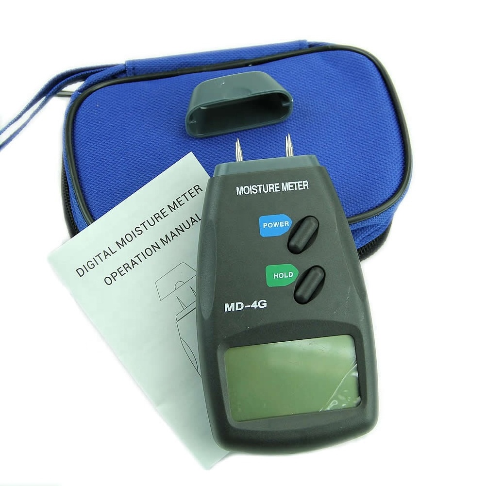 Factory Supply Low Price MD-4G Digital 4 Pins Wood Moisture Meter with Large LCD Display 5%-40%