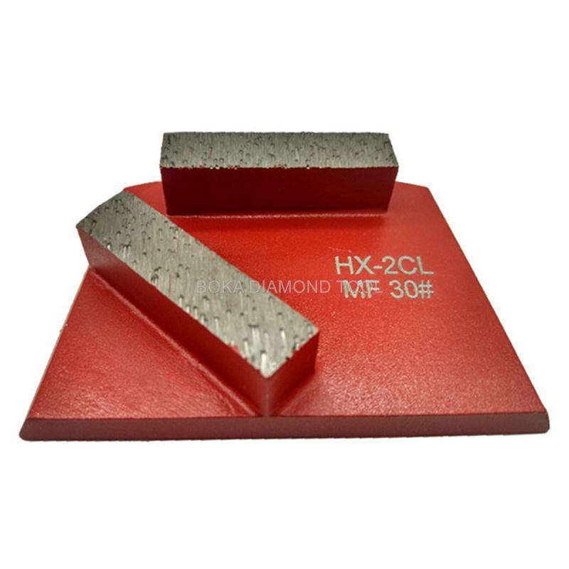 Soft Bond Terrazzo Stone Floor Lavina Trapezoid Diamond Grinding Shoes Concrete Grinder Disk