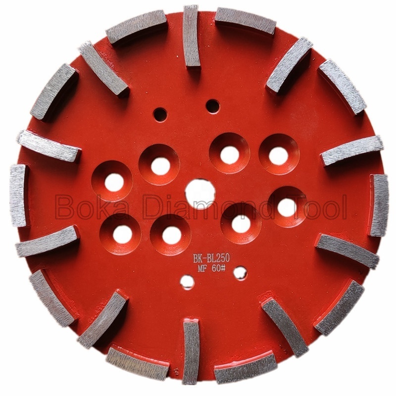 Wholesale Price 10 inch 250mm blastrac diamond grinding disc / diamond concrete floor grinding plate