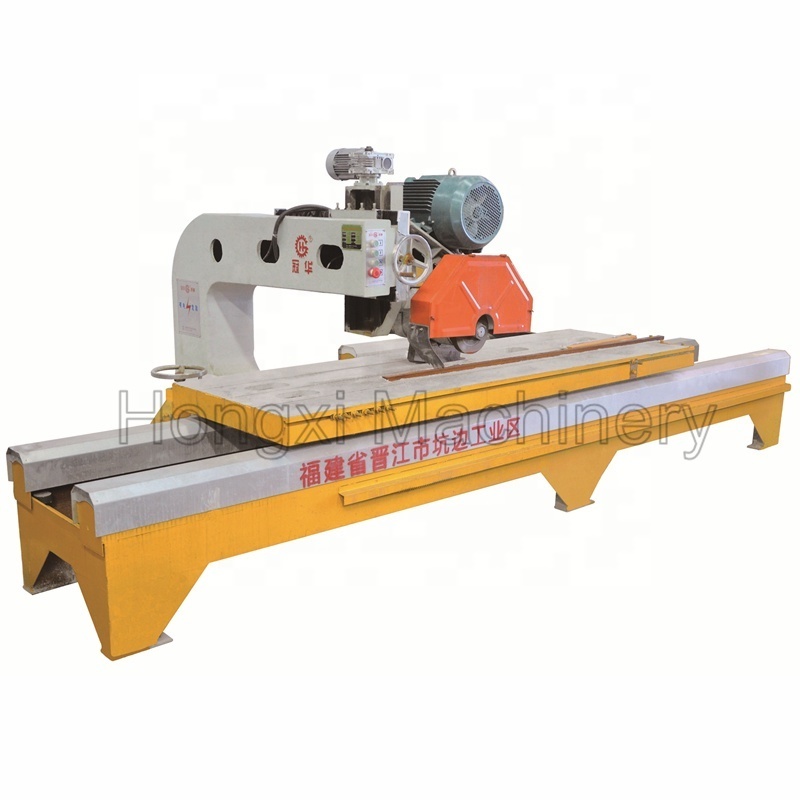 double speed manual marble granite stone slab edge cutting machine