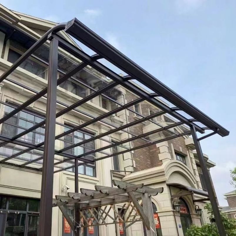 Garden aluminum  roof awning plastic polycarbonate patio awning for windows aluminum  carport