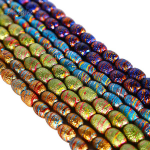 Best Selling Artificial African Jewellery Beads With Color Lines