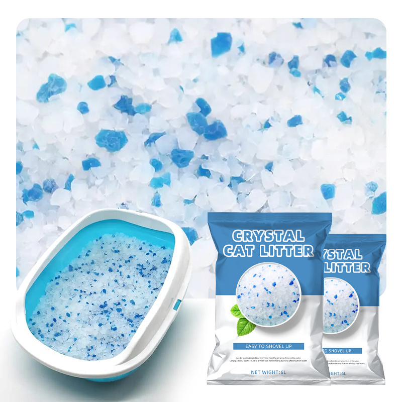 Factory Wholesale silica gel cat litter crystal double deodorant No chemical properties bacteria-free bulk cat litter wholesale