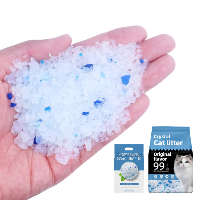 Factory Wholesale silica gel cat litter crystal double deodorant No chemical properties bacteria-free bulk cat litter wholesale