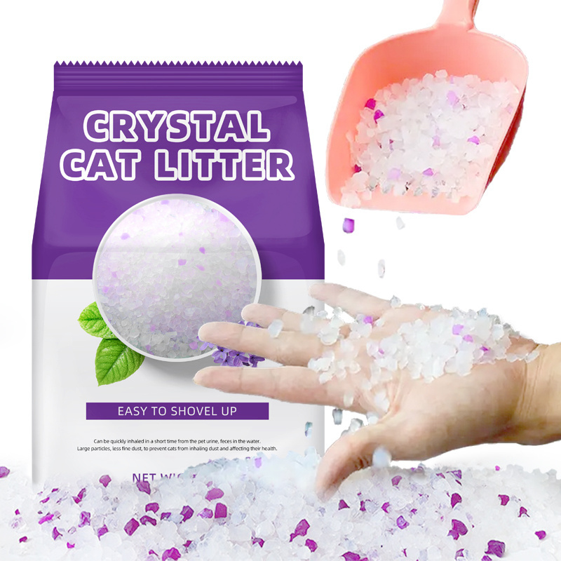 Factory Wholesale silica gel cat litter crystal double deodorant No chemical properties bacteria-free bulk cat litter wholesale