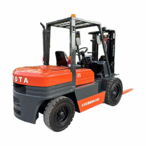 Fast Delivery Diesel Forklift Truck 3.5 Ton With 2 Stage Wide View Mast 3-7m Lifting Height