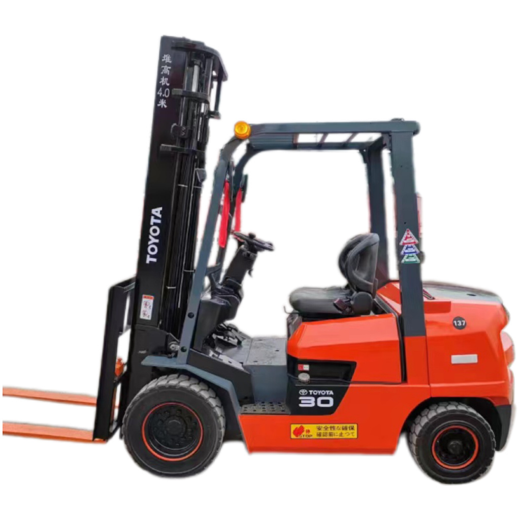 Second hands forklift.3 tons diesel forklift.foreign trade export.Small and medium-sized forklift truck for container