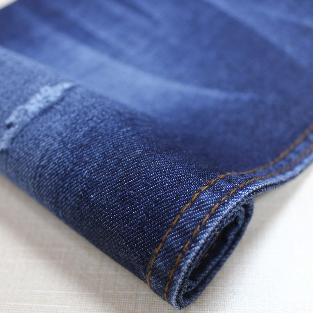 Blue color cotton denim fabrics for baby