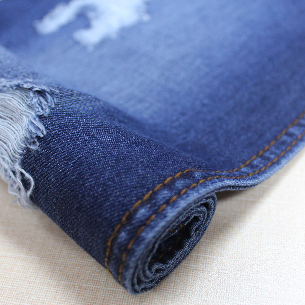 Blue color cotton denim fabrics for baby