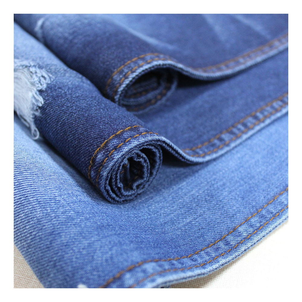 Blue color cotton denim fabrics for baby