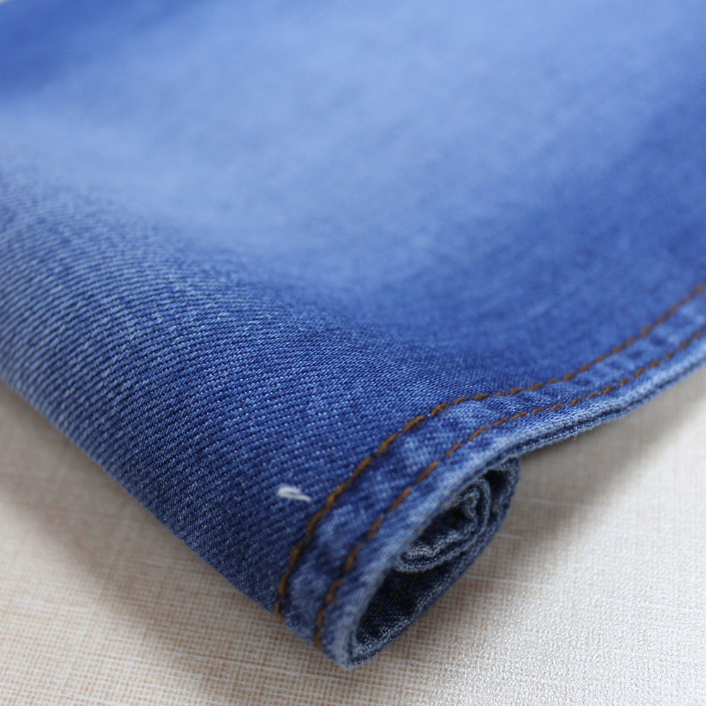 Blue color cotton denim fabrics for baby