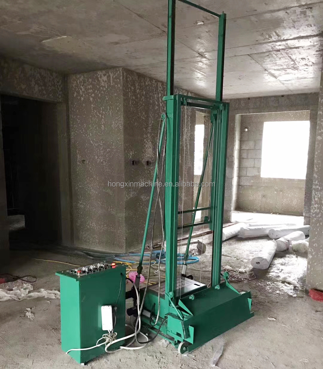 automatic wall cement plastering machine, auto rendering machine, automatic wall rendering machine/mortar plastering machine