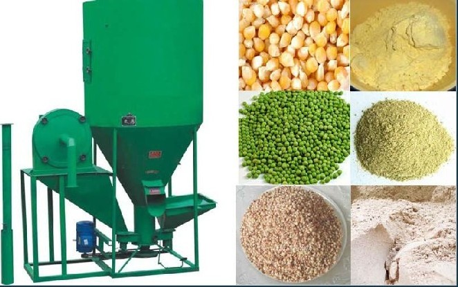 vertical type animal feed grinder and mixer/ animal feedstuff crusher and mixer