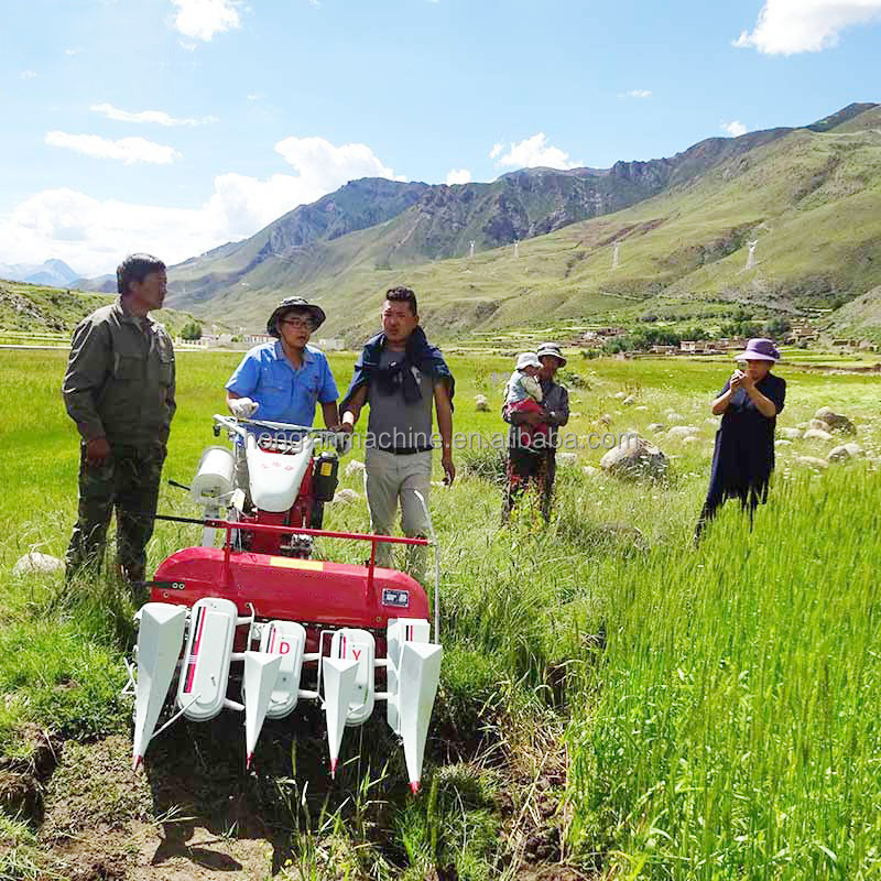 mini tractor reaper 900 paddy reaper cutting machine reaper binder for rice paddy harvest machine