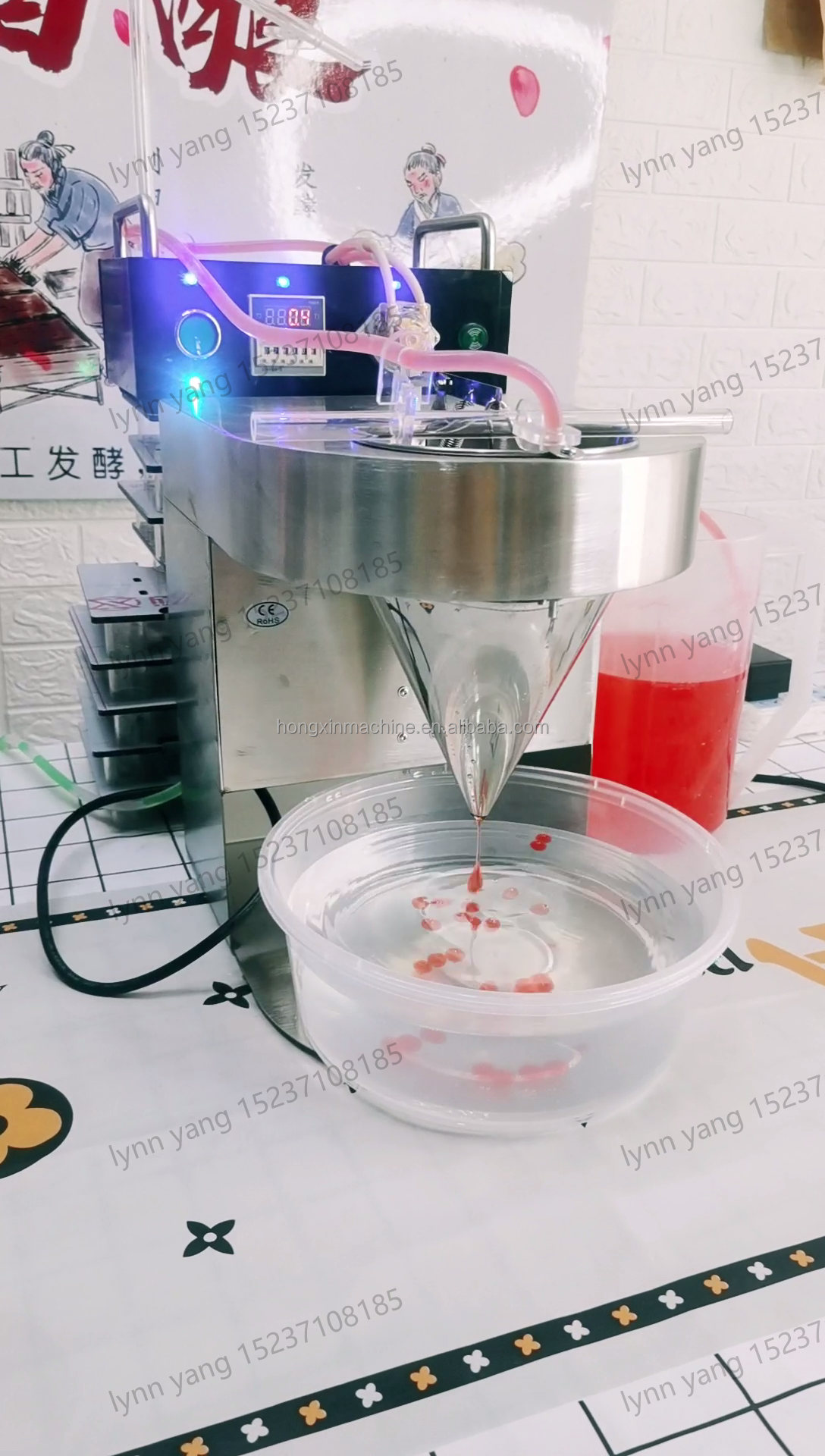 automatic bubble tea Single Head Popping Boba Making Machine Stainless steel Popping Boba Molding Machine