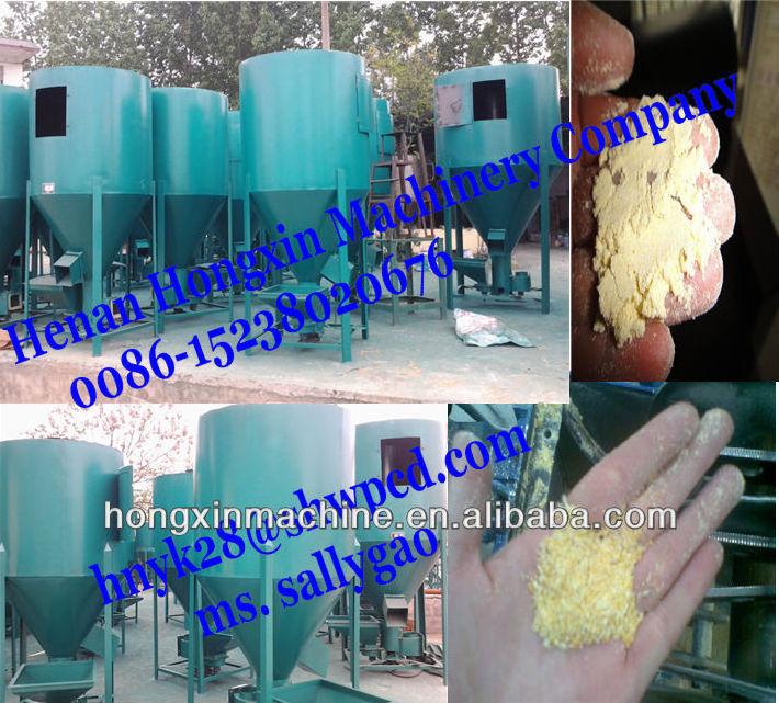 vertical type animal feed grinder and mixer/ animal feedstuff crusher and mixer