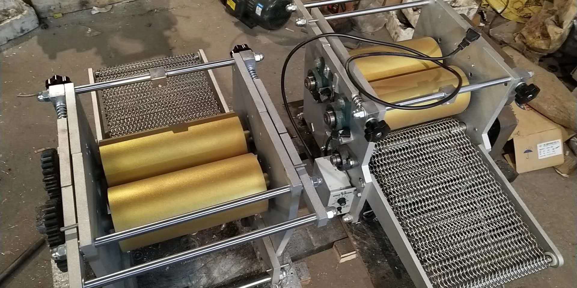 tortilla bread dough sheeter pierogi crepe skin making machine